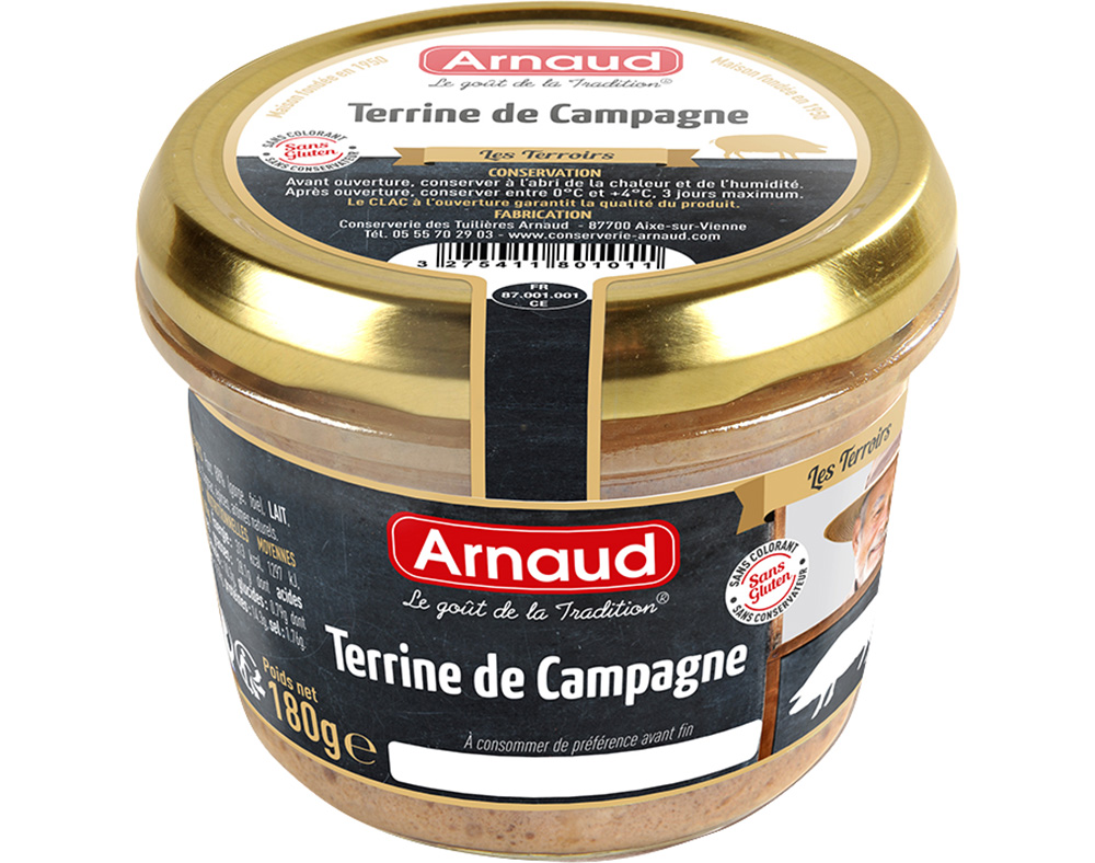 PATÊ ARNAUD CAMPESTRE FRASCO 180G
