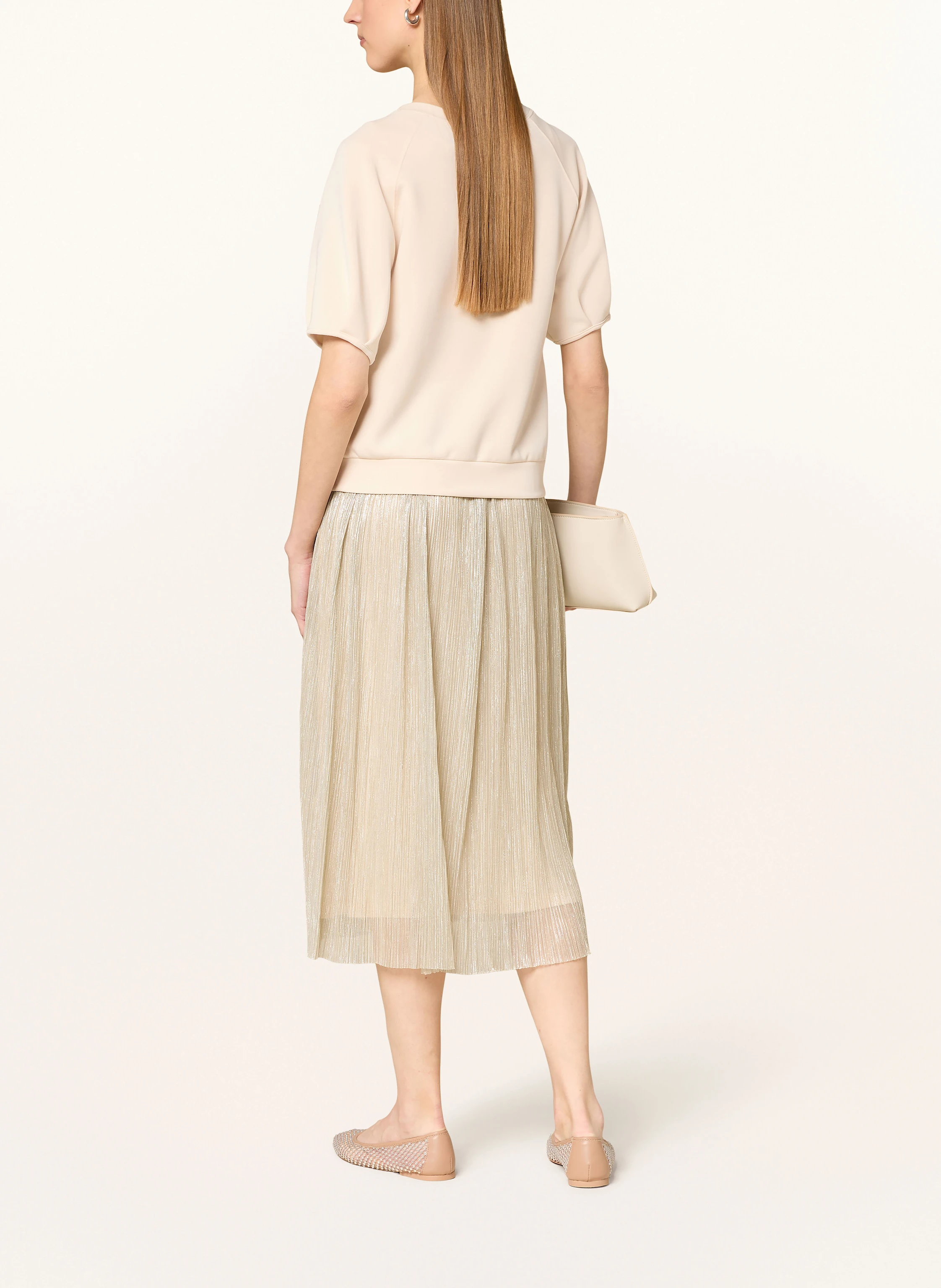 CARTOON Set: Kleid mit Plissees und Sweatshirt