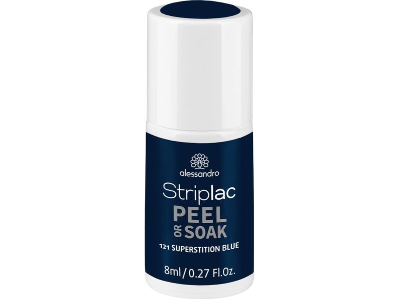 alessandro Nagellack Striplac 121 Superstition Blue Kratz- und splitterfester UV-Nagellack