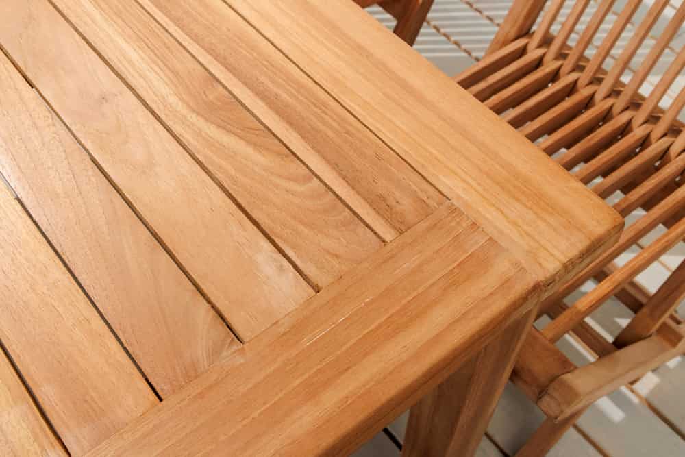 Massiver Gartentisch EMPIRE TEAK 150cm natur Teakholz