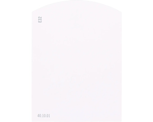 Kleurstaalkaart, kleurenkaart E32 Off-White, kleur wereldpaars, 9,5x7 cm
