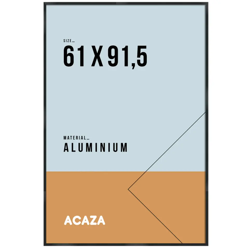 Foto Kader, Lijst geschikt voor Foto's of Posters van 61 cm x 91,5 cm - Zwart