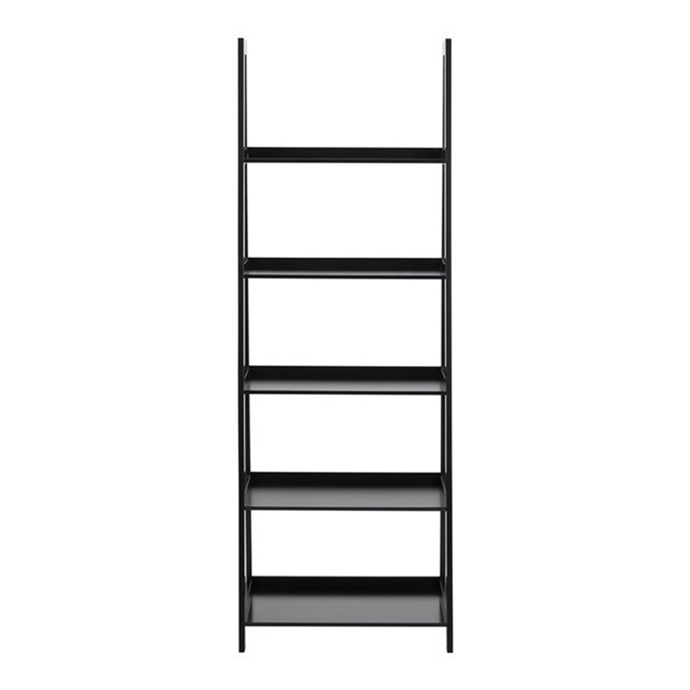 Livia - Houten wandkast - 5 planken Zwart