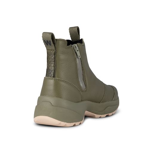 Woden Silje Warm Gummistøvler, Dark Olive, 42