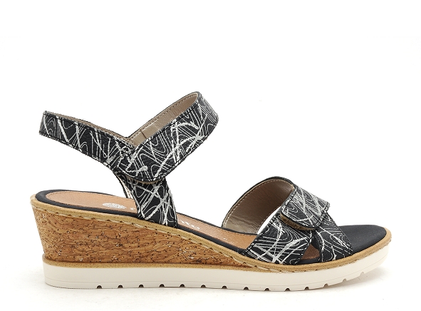 Remonte nu pieds talons femme r6252 bleu