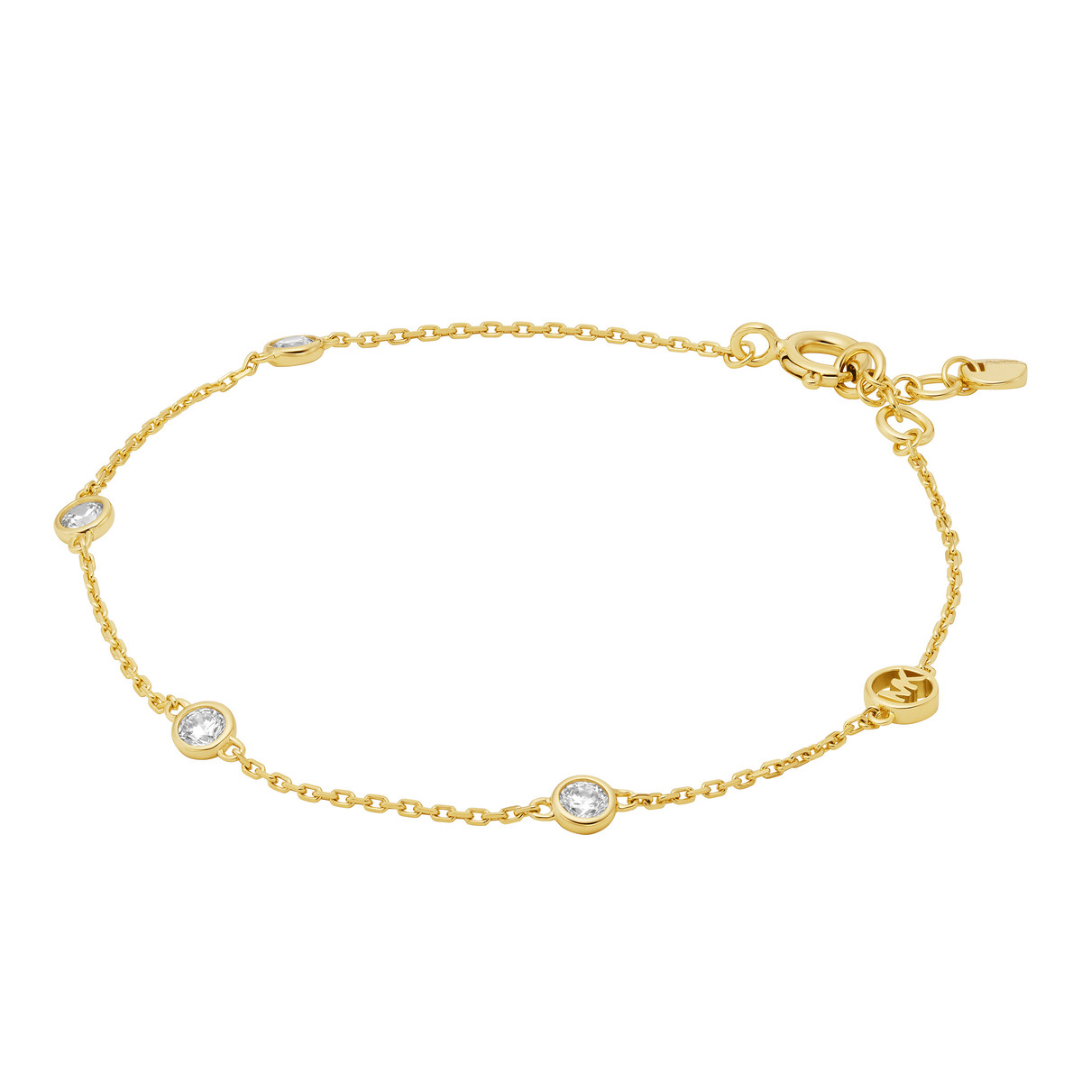 Bracelet MICHAEL KORS argent 925 doré zirconias 18 cm