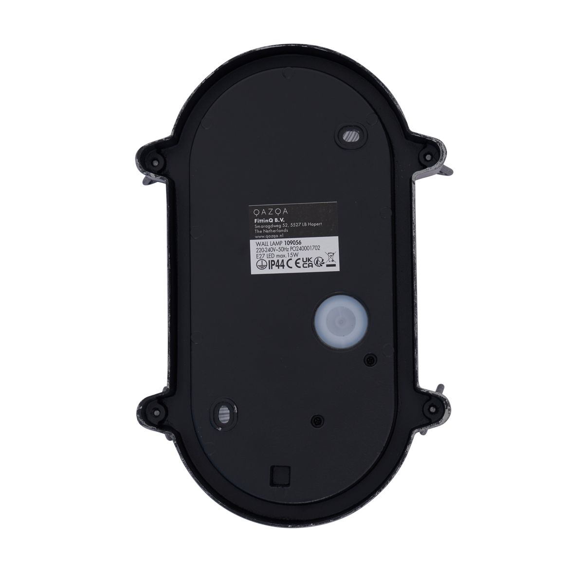 Buiten wandlamp zilver ovaal IP44 - Noutica