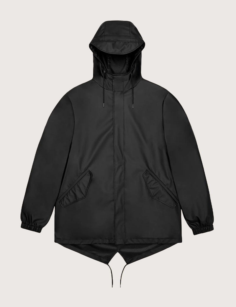 RAINS VESTE HOMME FISHTAIL  W3 NOIR