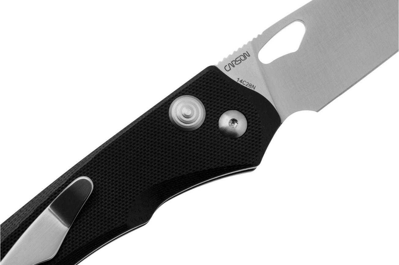 Real Steel Griffin Pro 7131BS Satin 14C28N, Black G10, zakmes, Carson Huang design