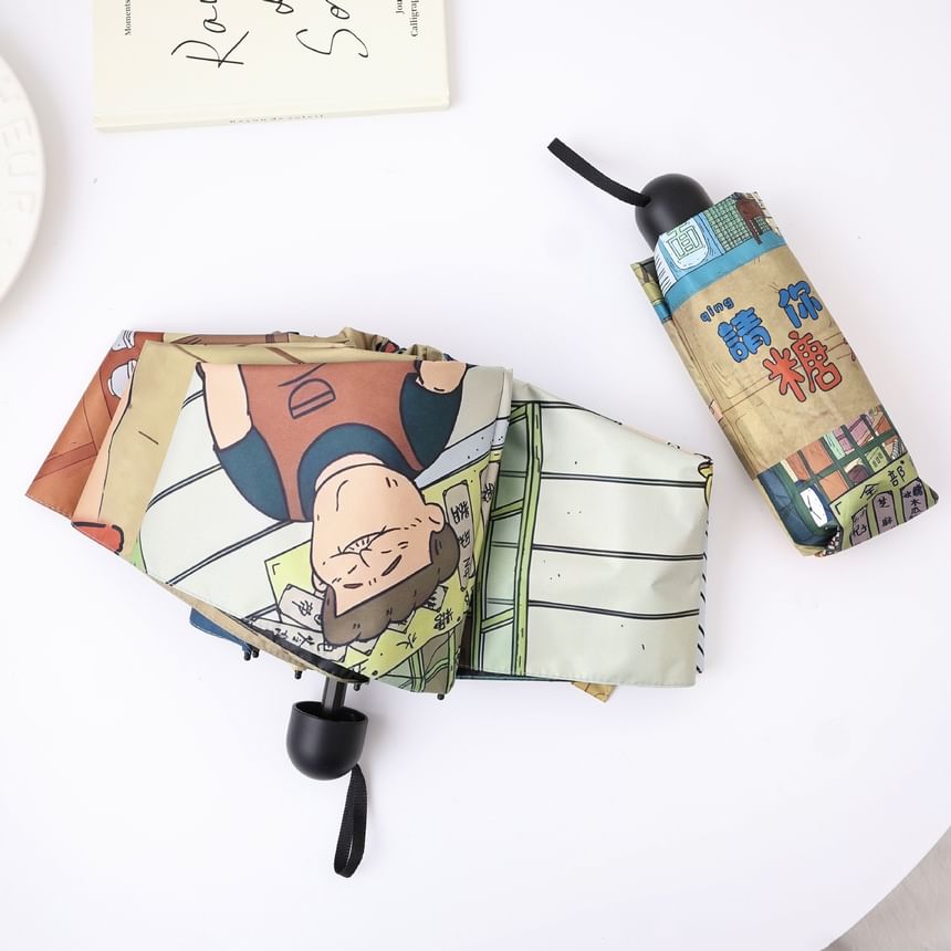 Fenmo - Cartoon Compact Paraplu (Diverse Ontwerpen)