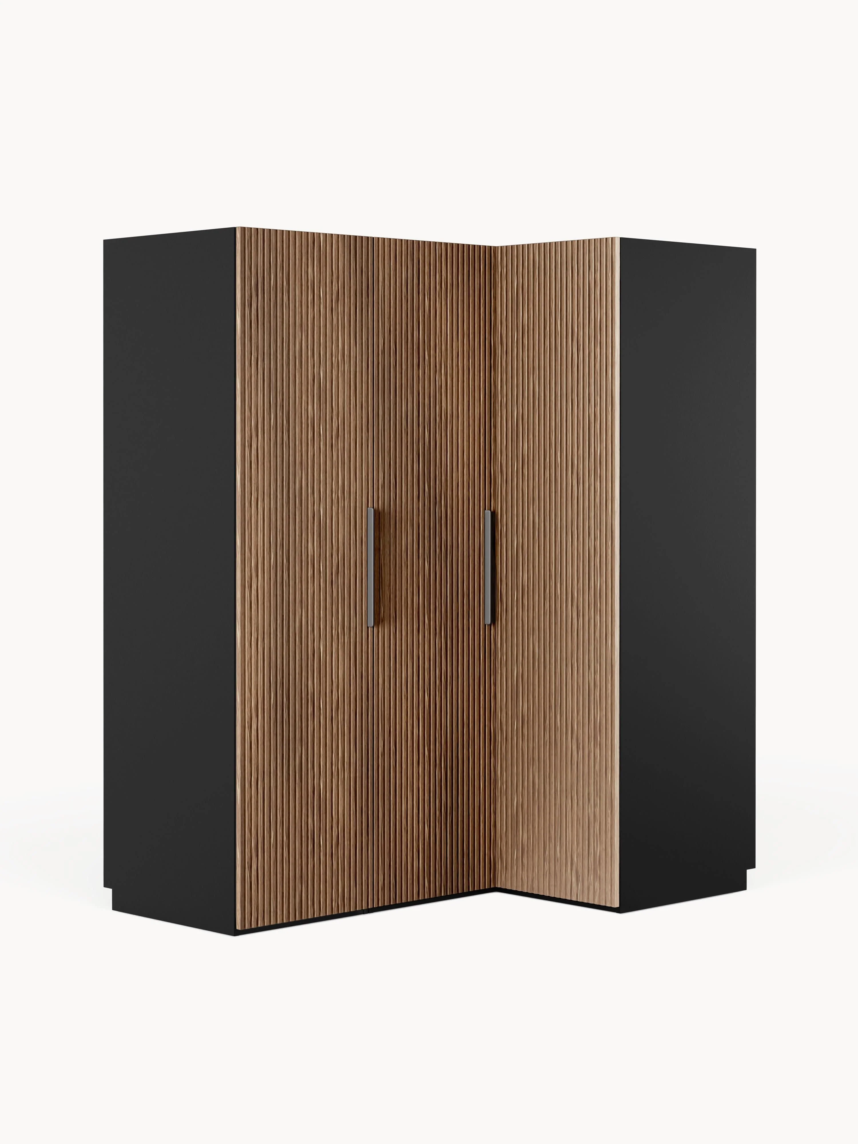 Modulaire hoekkast Simone, 165 cm breed, in verschillende formaten