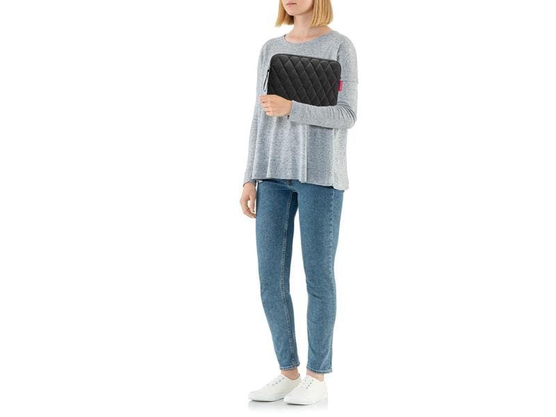 Reisenthel Notebooktasche Notebook sleeve Rhombus Black, 13 Schutzhülle für Laptops