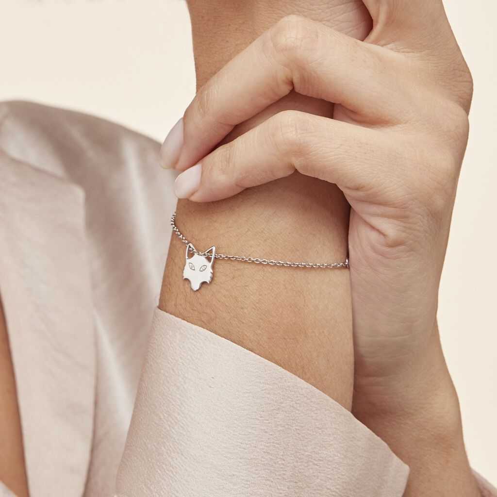Bracelet Argent Mechtelt Oxydes De Zirconium