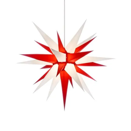 Herrnhuter Innenstern i7 weiß/rot, 70cm, ohne Kabel