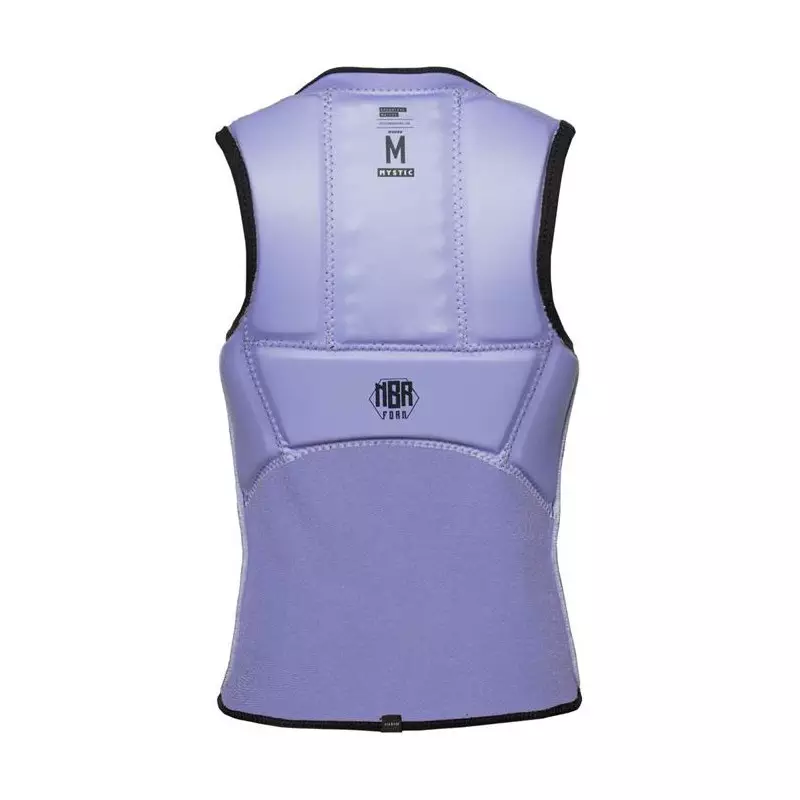 Gilet impact kitesurf/windsurf femme MYSTIC Ruby Front Zip Black / Purple