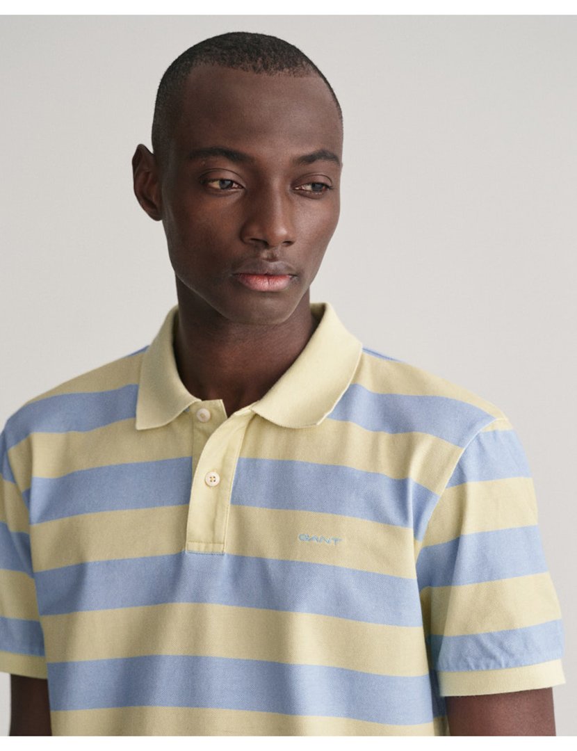 Striped Blue Polo