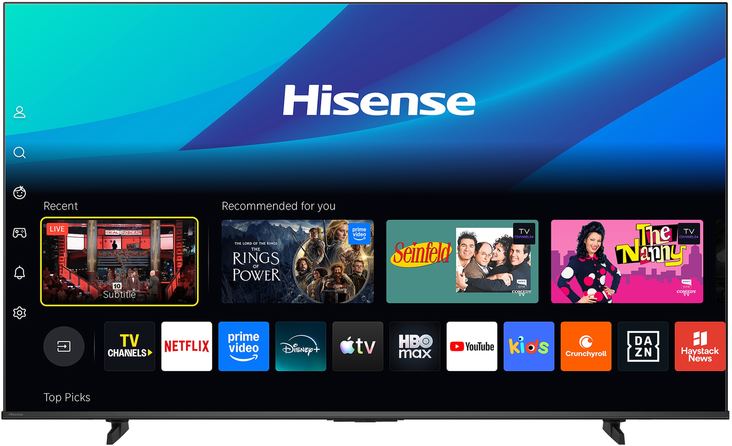 Hisense QLED-Fernseher »75E7S« 189 cm/75 ″ Smart-TV