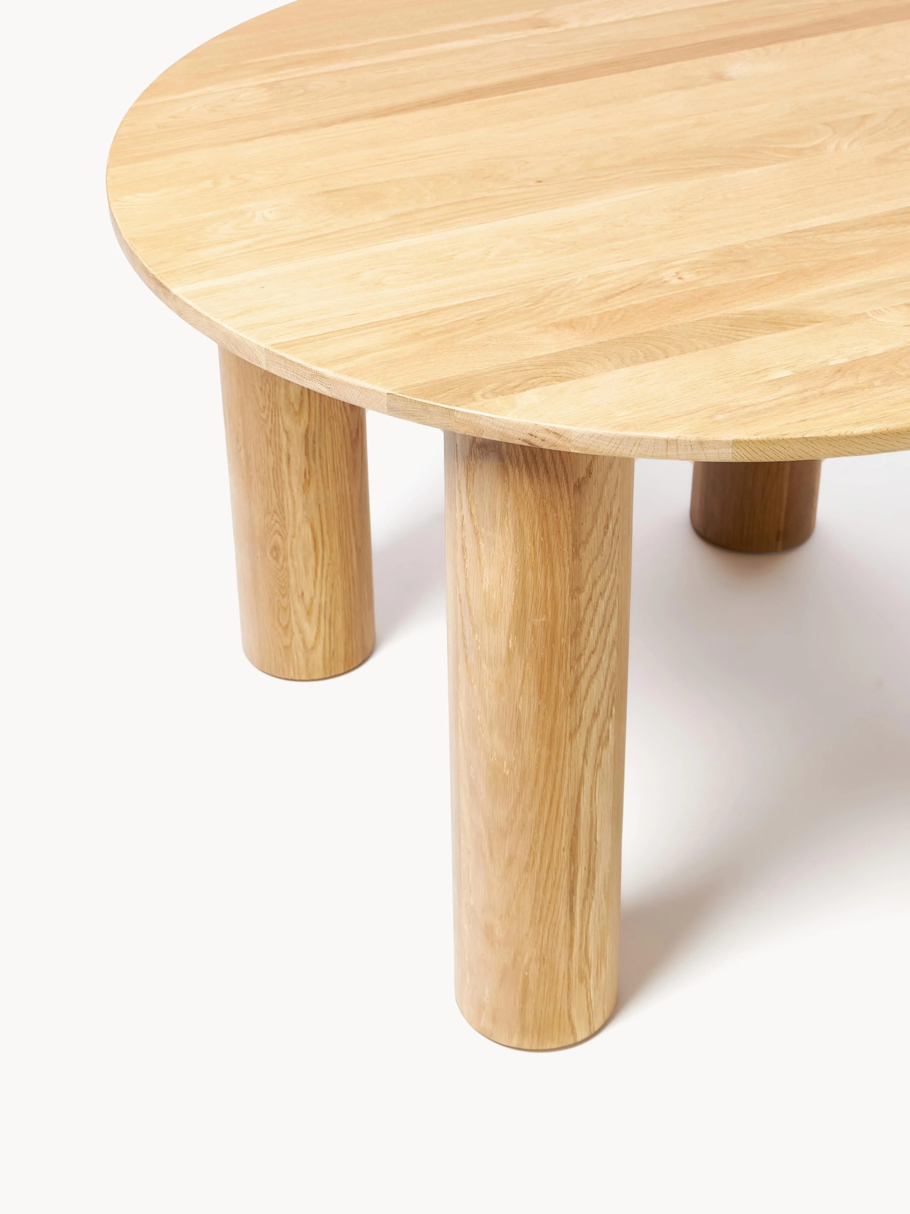 Ronde eettafel Ohana van eikenhout, in verschillende formaten