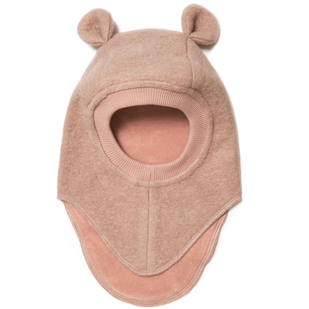 Elefanthue Ører Soft Uld Plys Rose Melange
