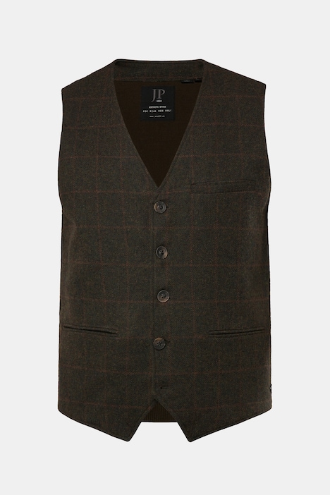 JP 1880 Weste, Karo, Strickrücken, bis 7 XL