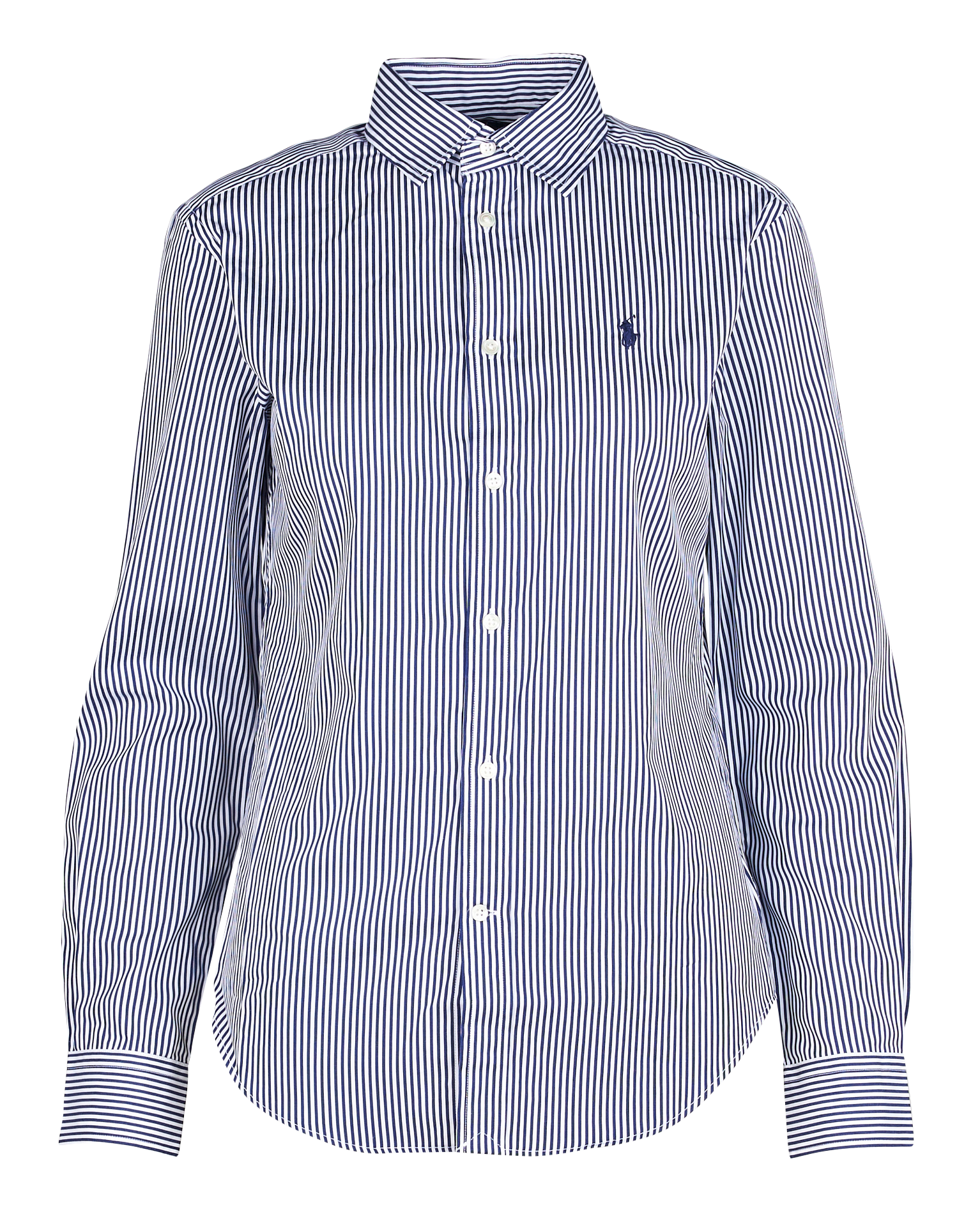 Chemise col classique rayée en coton | Rayé