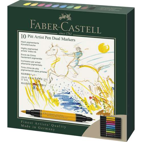 FABER-CASTELL Pitt Artist Pen Dual Marker im Kartonetui