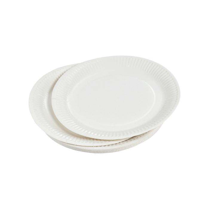 SET 20 ASSIETTES RONDES D.18CM BLANC