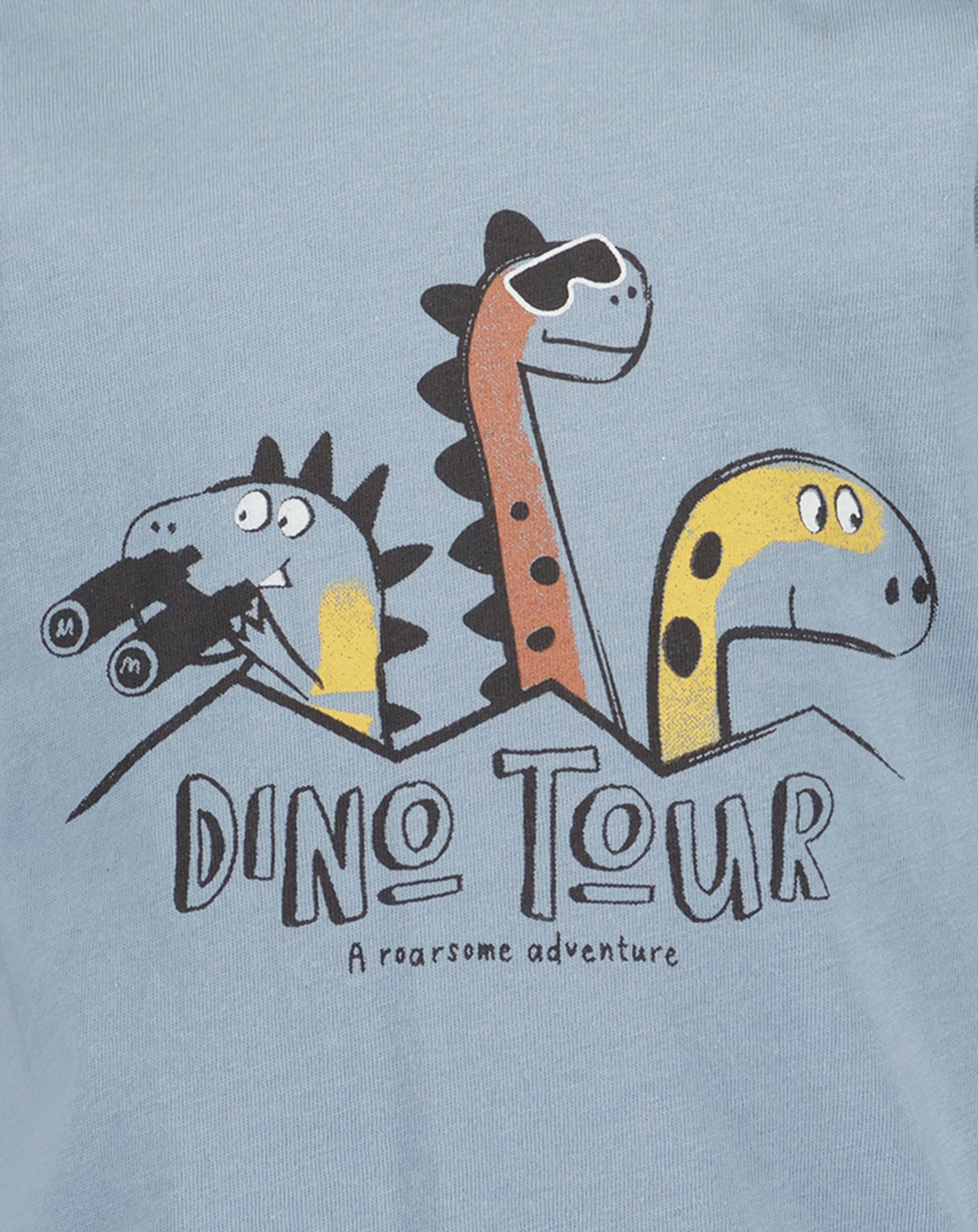 Langarmshirt DINO TOUR in mittelblau
