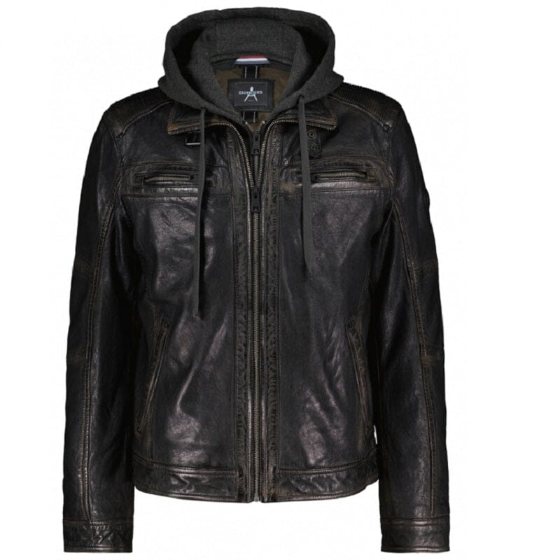 Donders leren heren jas 52425 bruin