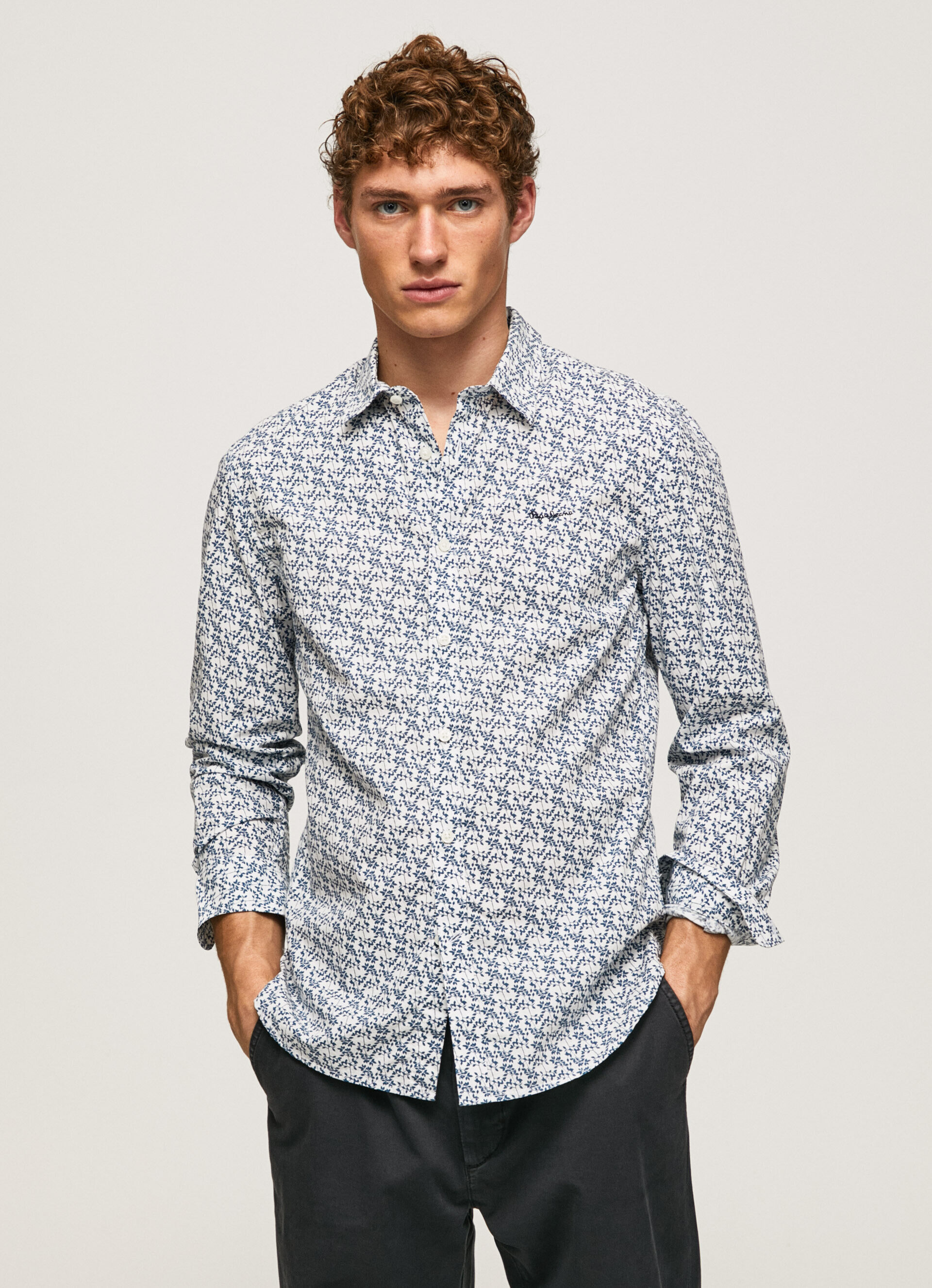 Camisa LOU FIT SLIM POPLIN - branca