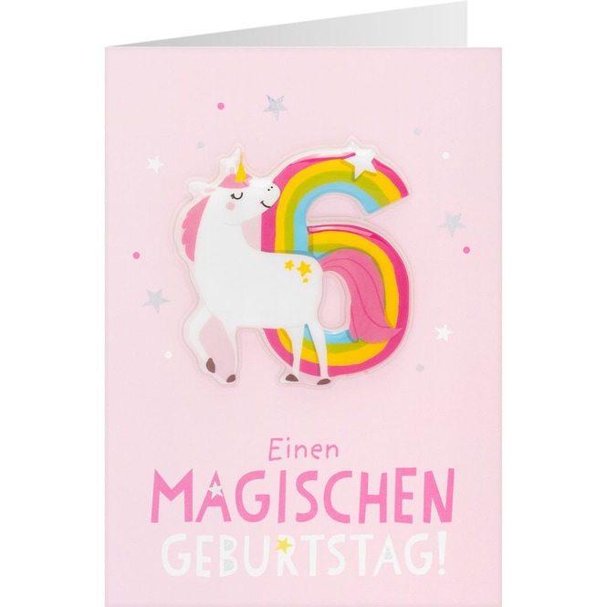 Geburtstagskarte - Einen magischen Geburtstag - 6 Jahre