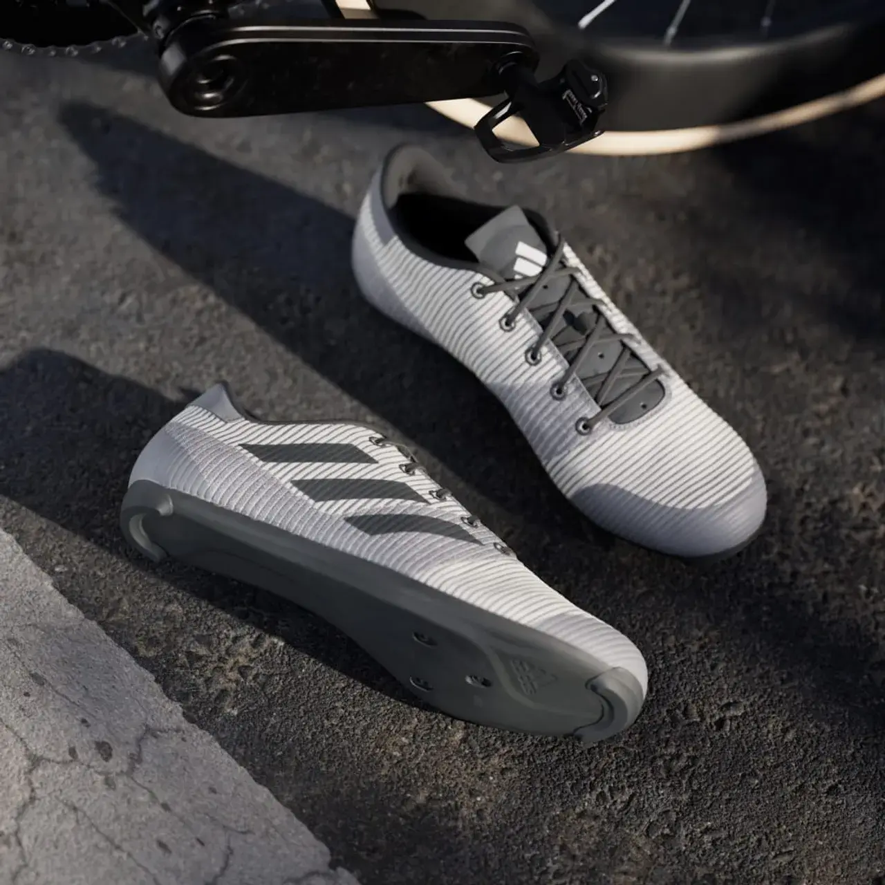 adidas The Road Shoe 2.0 Wielrenschoenen Grijs/Zwart/Wit Heren