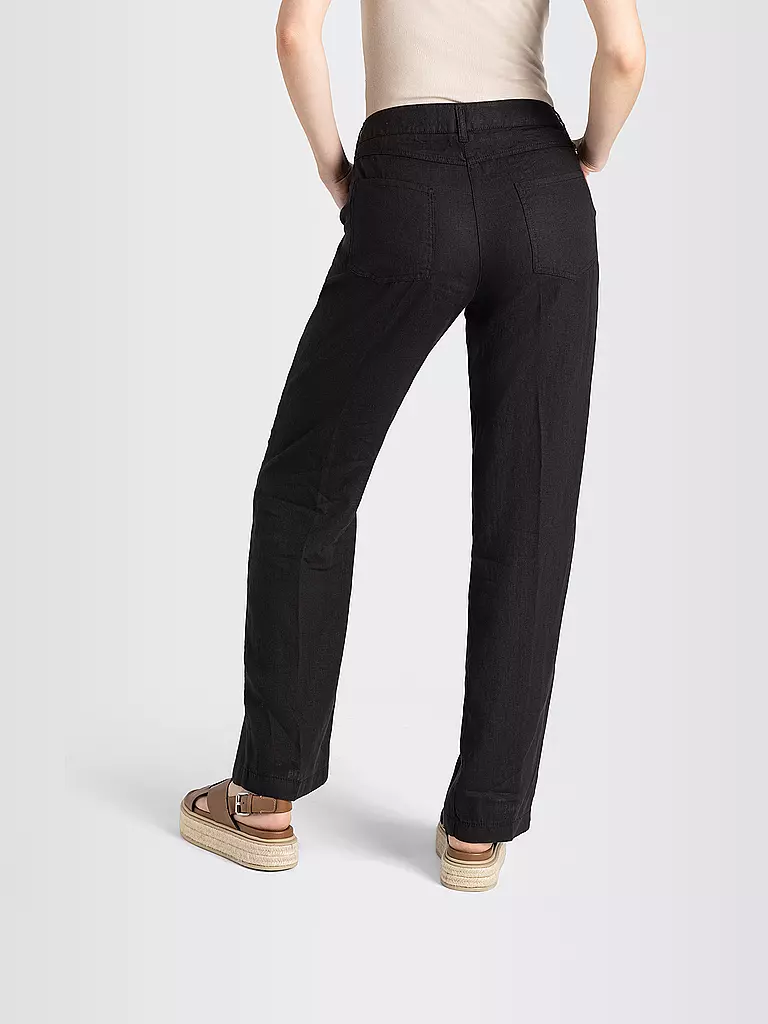 MAC Leinenhose NORA schwarz