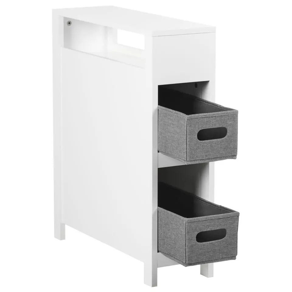 CACHI - Badkamerkast - Wit - 20 x 70 cm - MDF