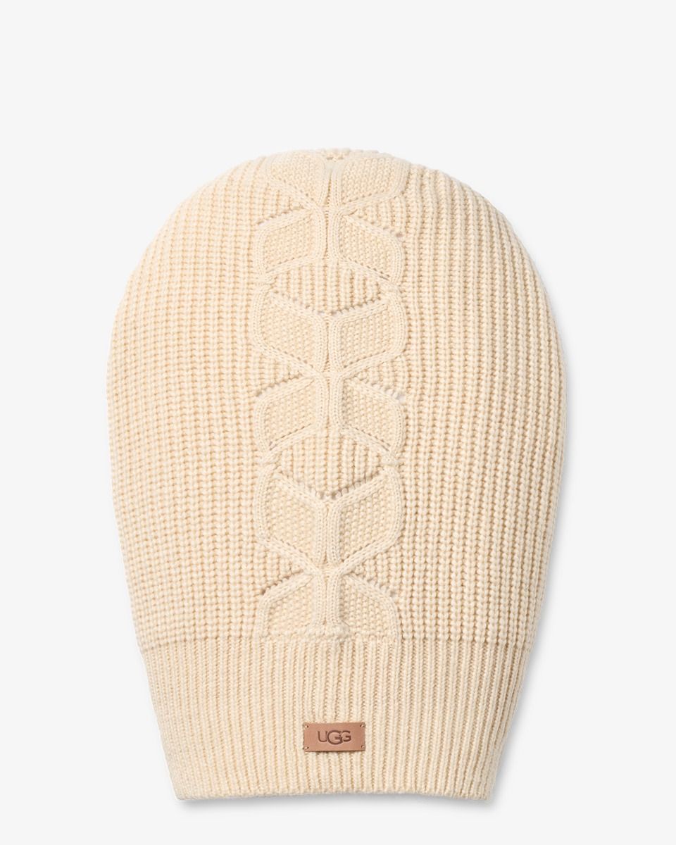 UGG Cable Balaclava Crème Damesbalaclava