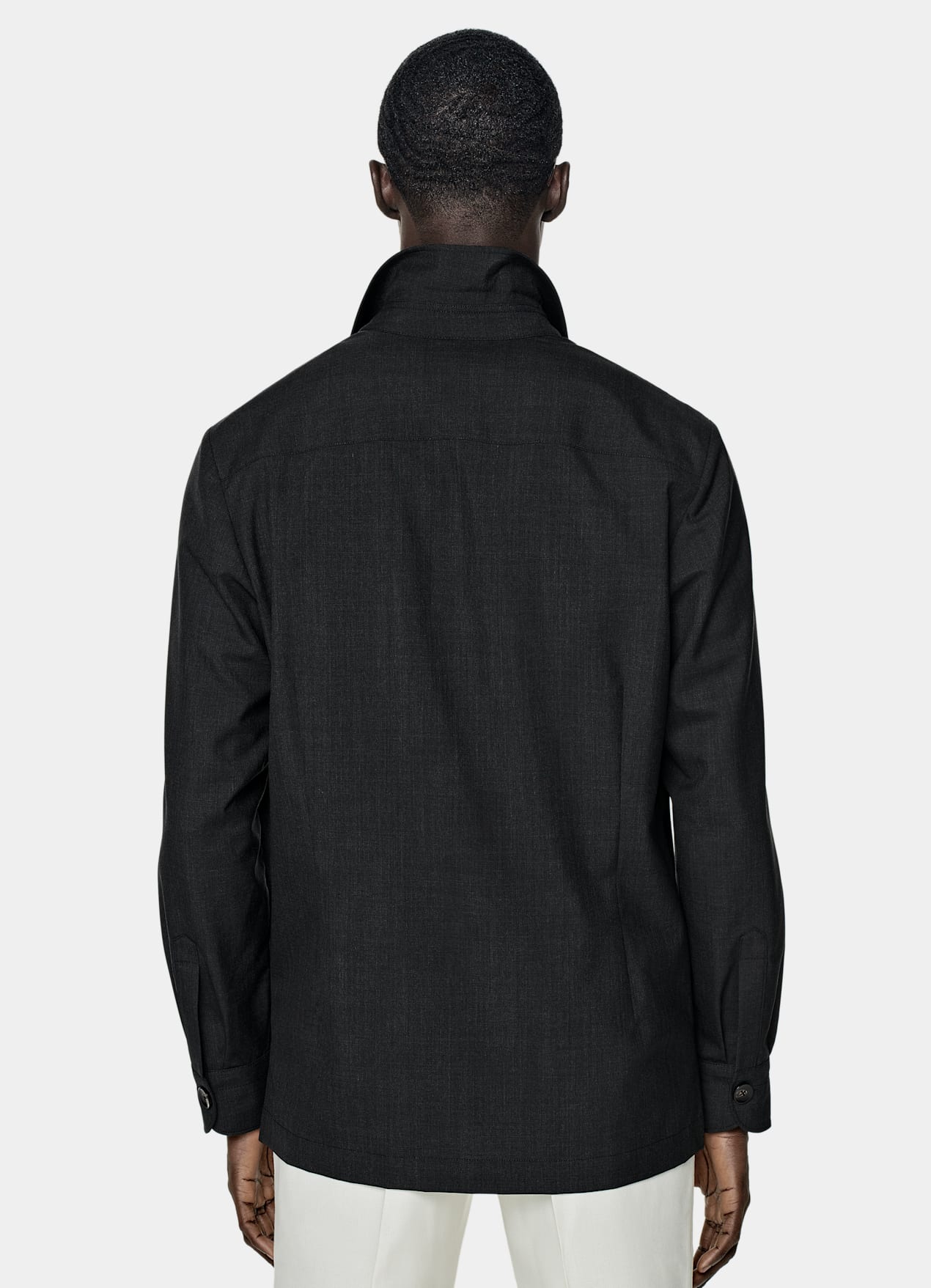 Veste chemise coupe Relaxed gris foncé
