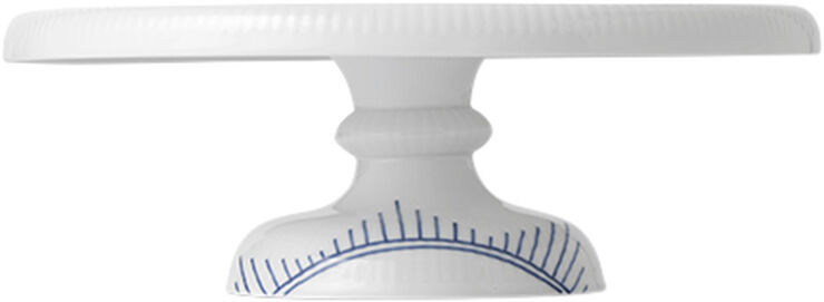 Royal Copenhagen Blå Mega Riflet 29,5 cm Fad på fod Hvid