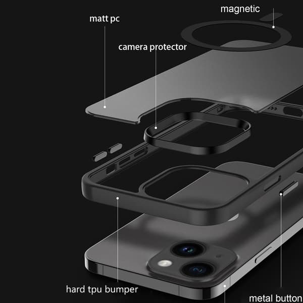 iPhone 15 Deksel kompatibel med Magsafe