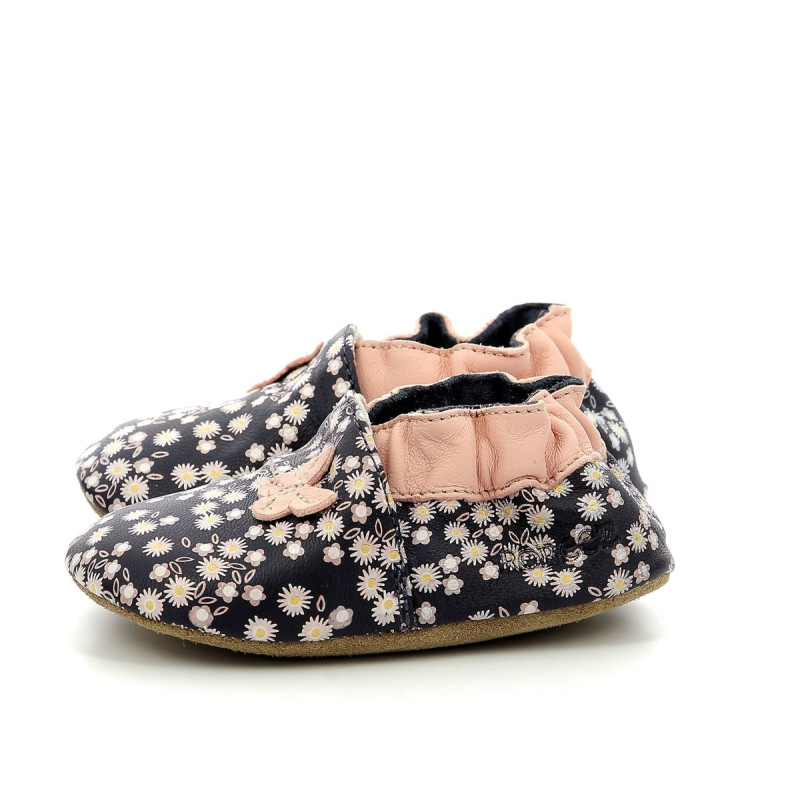 Robeez Robeez Chaussons Daisy Summer Marine Imprime