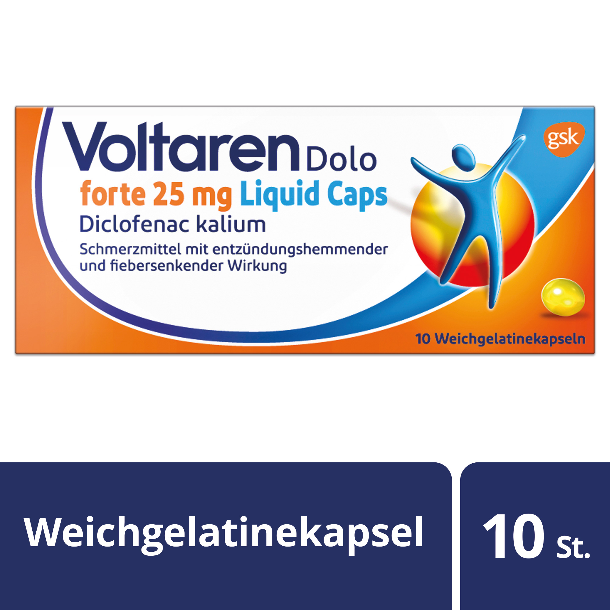 Voltaren forte Liquid Caps Weichkaps 25 mg Blist 10 Stk