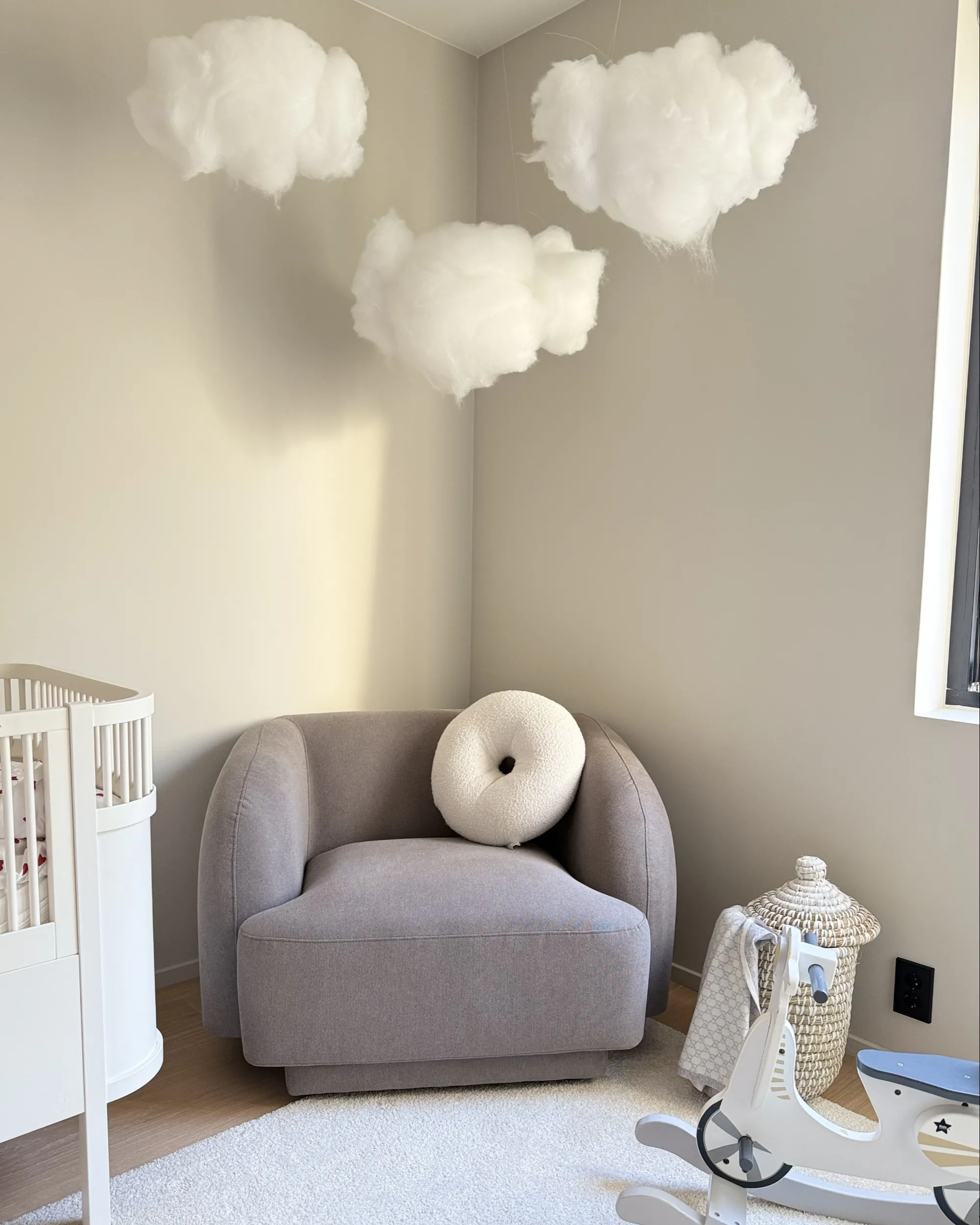 Fauteuil SKJANES Stof Lichtgrijs