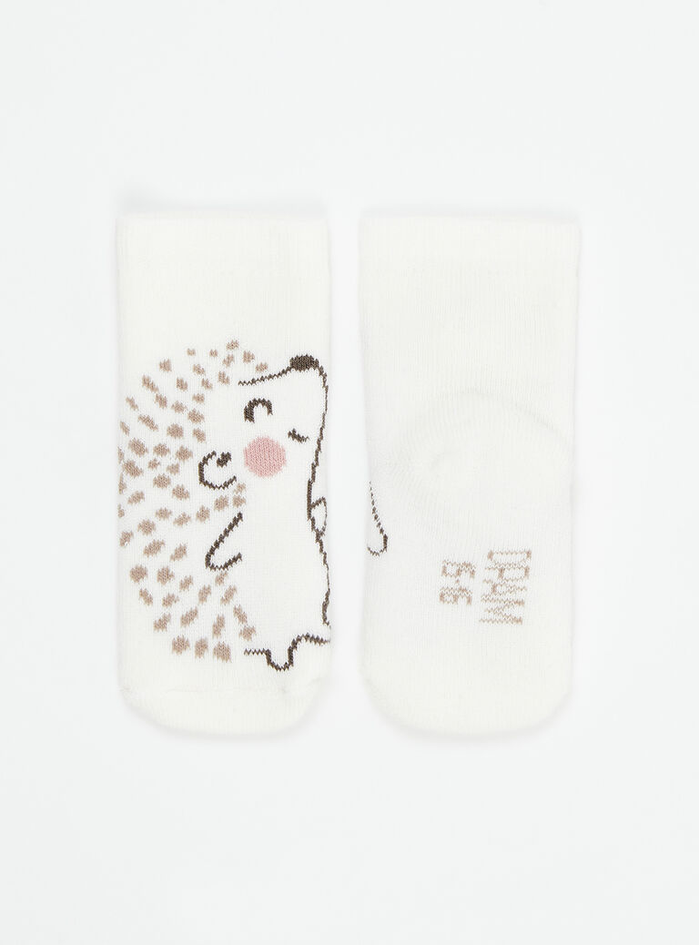 Chaussettes blanc cassé mixte