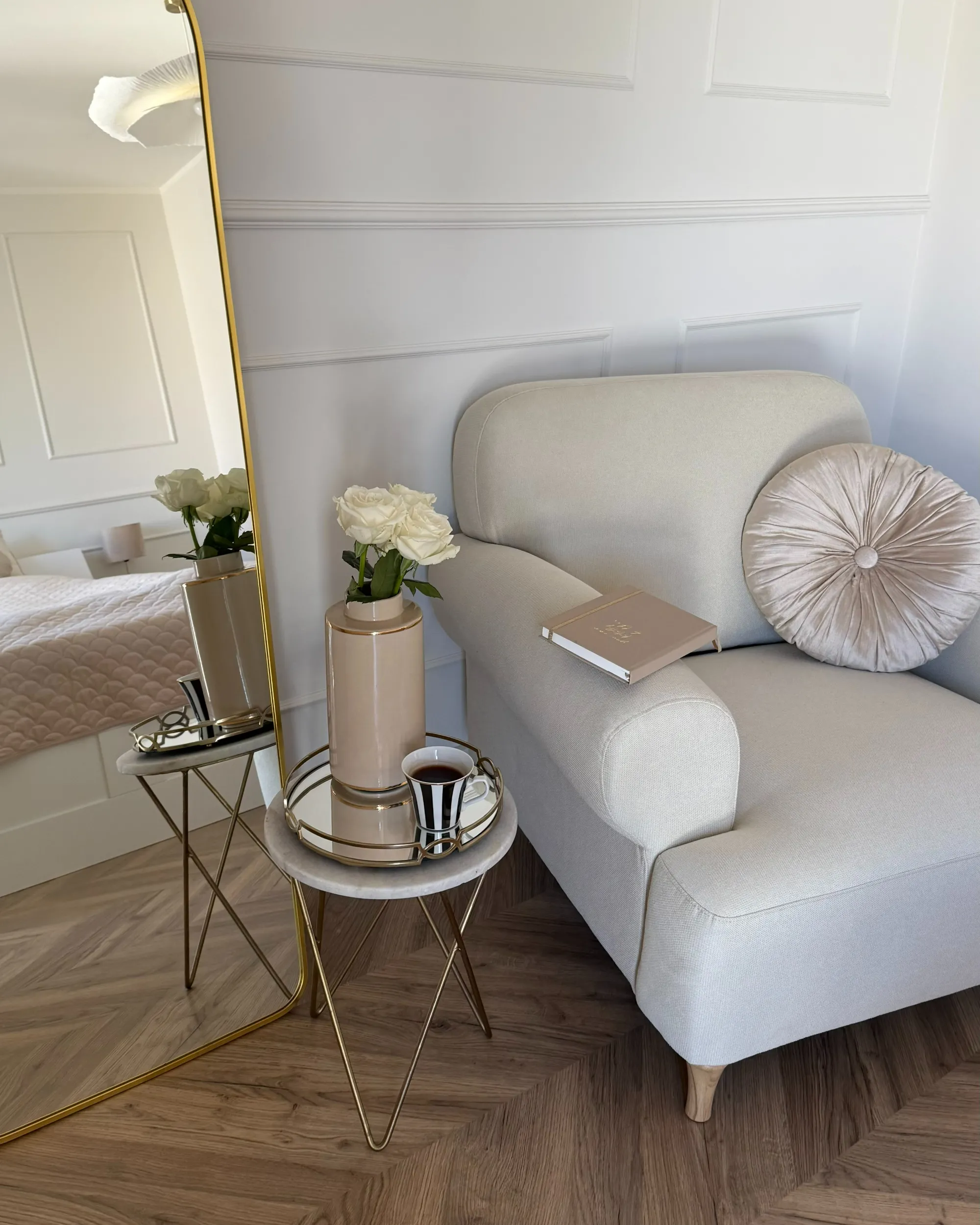 Fauteuil KIBERG Stof Lichtbeige