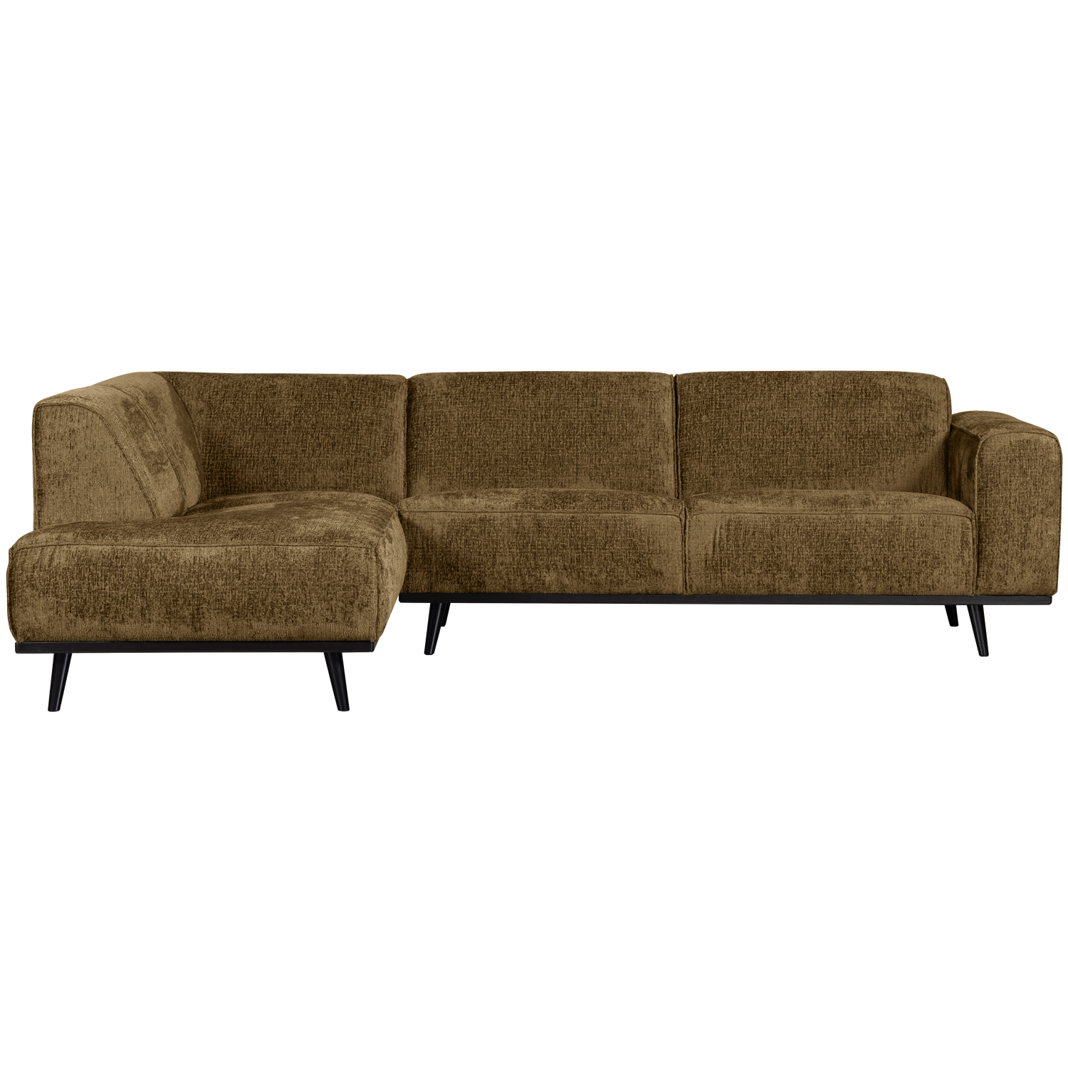 WOOOD Statement Hoekbank Links - Velvet - Brass