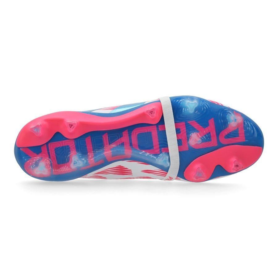 adidas Predator Elite Fold-over Tongue FG Reemergence - Blanc/Bleu/Rose
