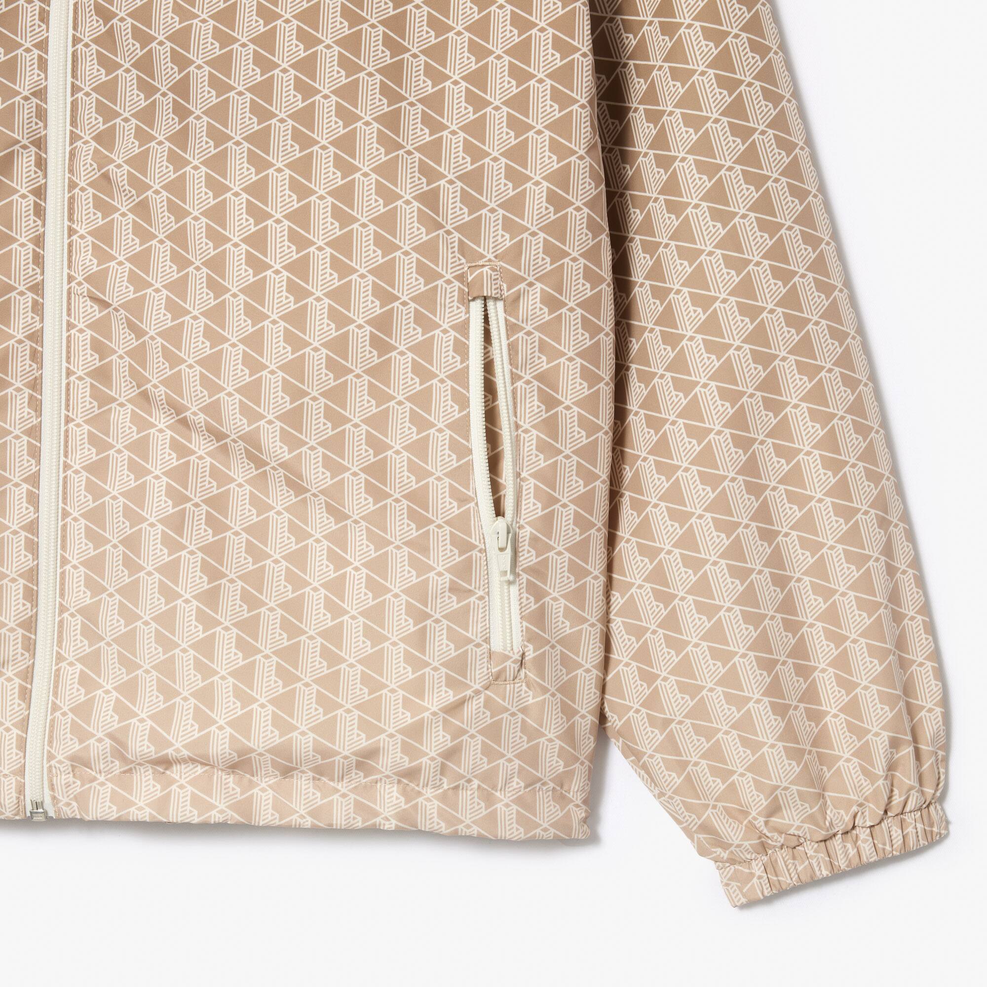 Trainings-Jacke mit Monogramm-Aufdruck mit Ombré-Effekt Jacken & Mäntel - Braun - Lacoste - Herren