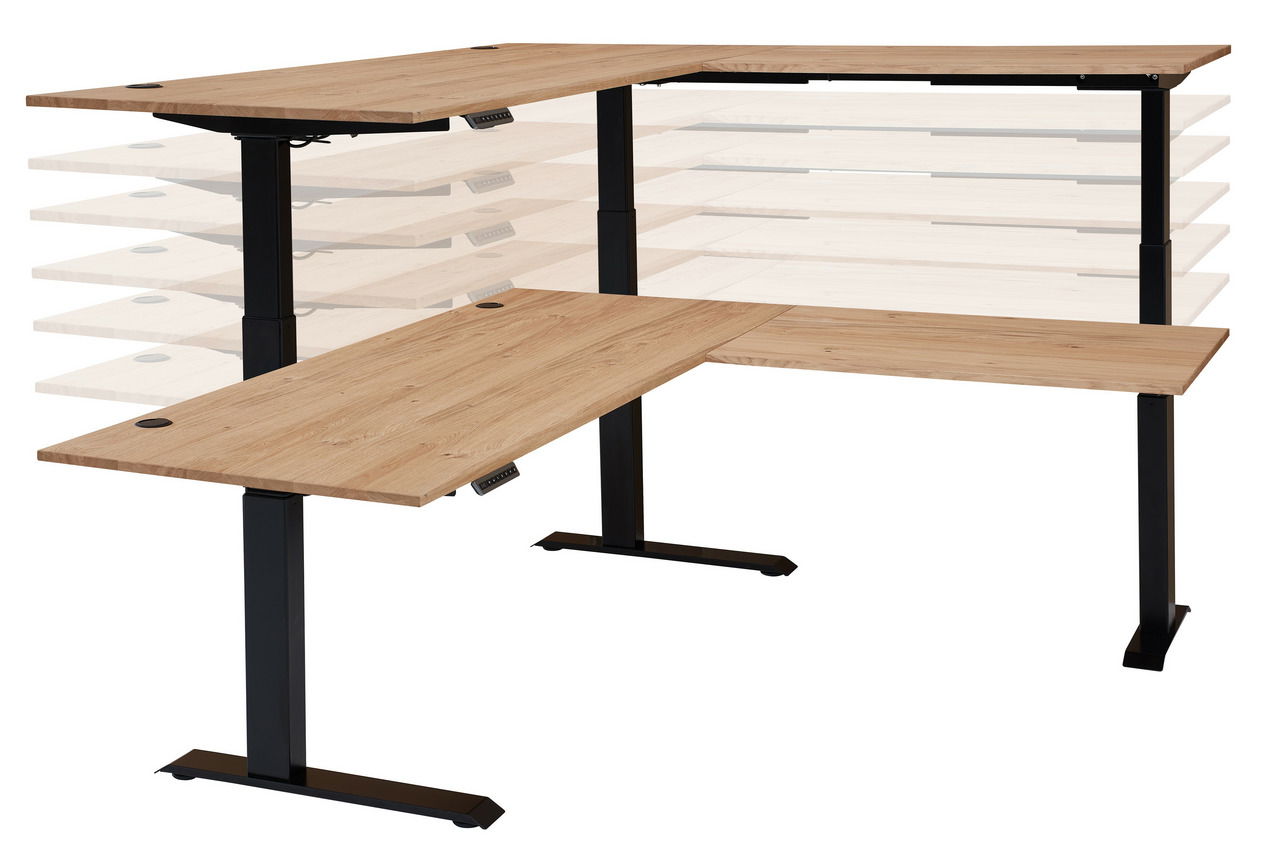 Linea Natura E-Eckschreibtisch Furnier SONOS