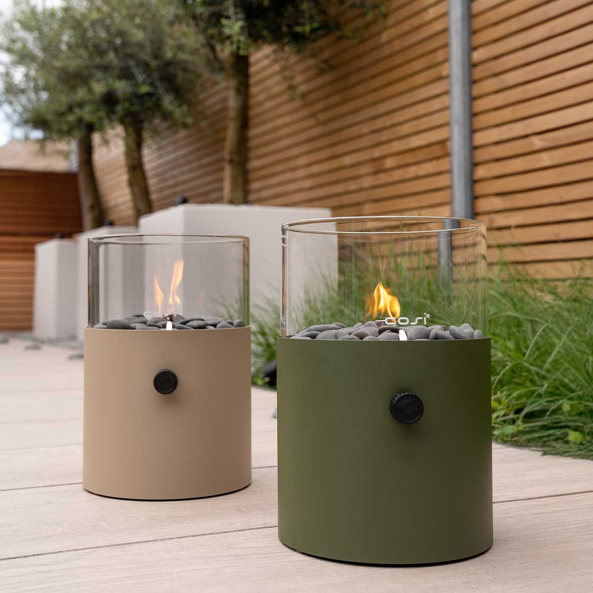 Cosi Fires Cosiscoop XL gaslantaarn - sandy beige