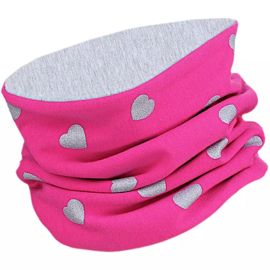 TupTam Unisex Kinder Beanie Mütze Schlauchschal Set graupink