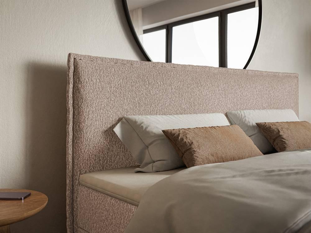 NADUVI Collection Boxspring Esmay chenille - opbergvak+topper 140x200